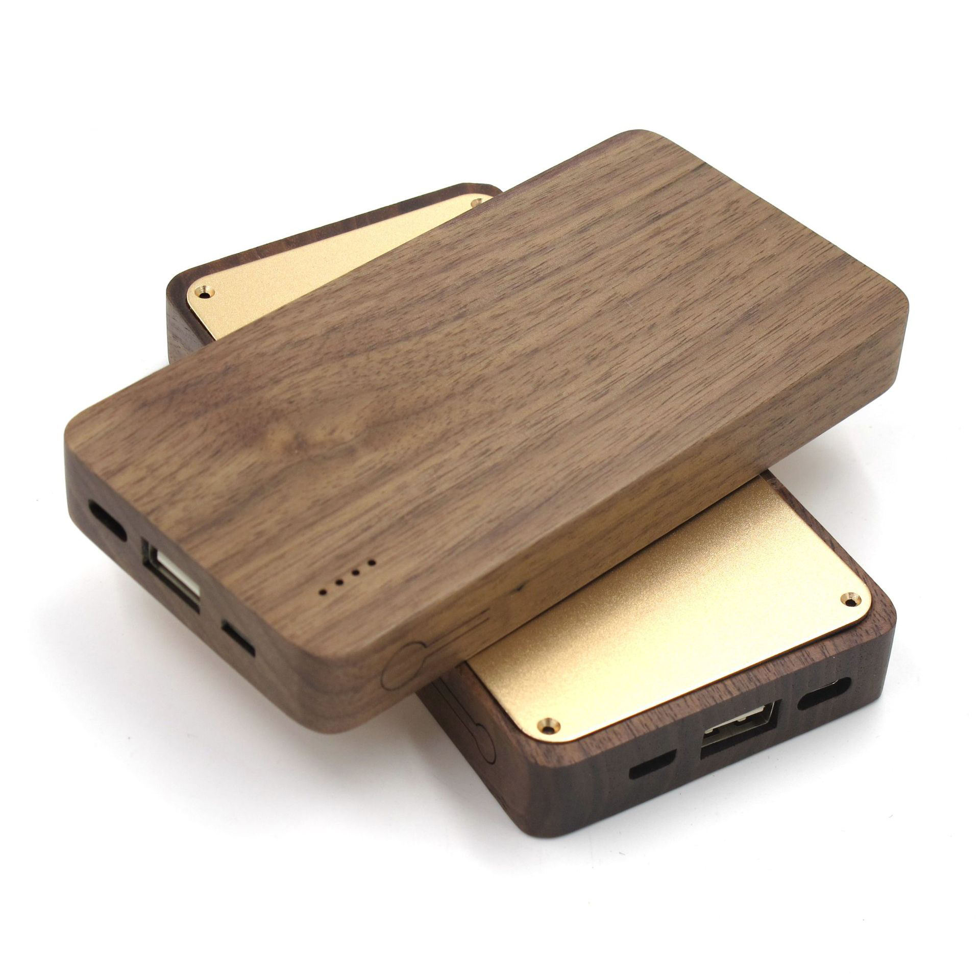 Vietnam OEM Wooden 4000 6000 8000 Mah Charger Black Walnut Bamboo Maple Wood Power Bank