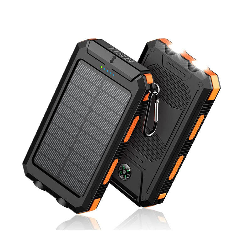 Vietnam OEM Waterproof Outdoor Solar Power Bank 20000mAh Dual USB Travel Outdoor Solar Mobile Phone Charger Solar Powerbanks For Camping